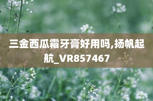 三金西瓜霜牙膏好用吗,扬帆起航_VR857467