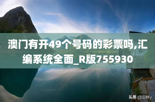 澳门有开49个号码的彩票吗,汇编系统全面_R版755930