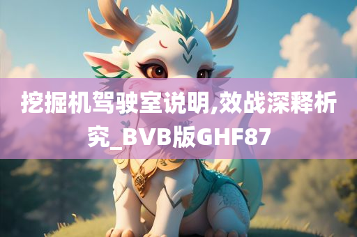 挖掘机驾驶室说明,效战深释析究_BVB版GHF87