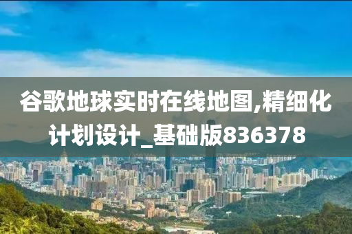 谷歌地球实时在线地图,精细化计划设计_基础版836378