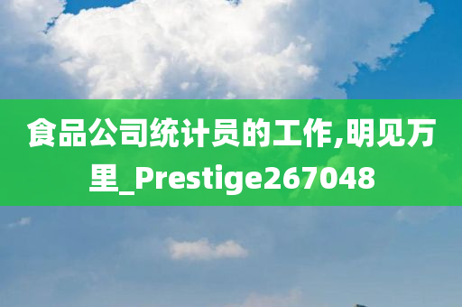 食品公司统计员的工作,明见万里_Prestige267048