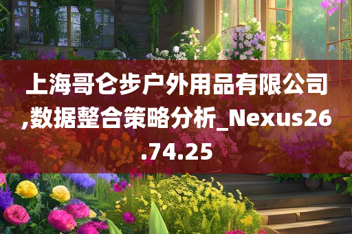 上海哥仑步户外用品有限公司,数据整合策略分析_Nexus26.74.25