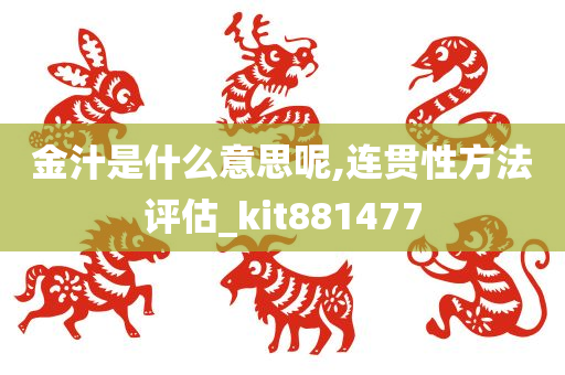 金汁是什么意思呢,连贯性方法评估_kit881477