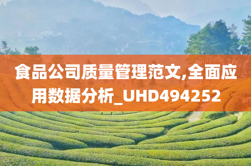 食品公司质量管理范文,全面应用数据分析_UHD494252