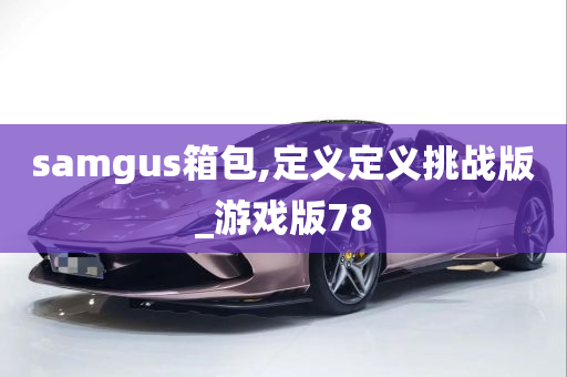 samgus箱包,定义定义挑战版_游戏版78