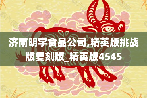 济南明宇食品公司,精英版挑战版复刻版_精英版4545