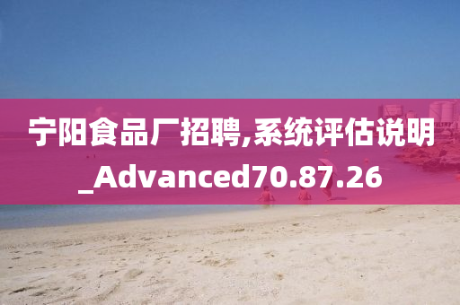 宁阳食品厂招聘,系统评估说明_Advanced70.87.26