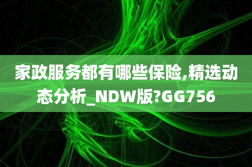 家政服务都有哪些保险,精选动态分析_NDW版?GG756