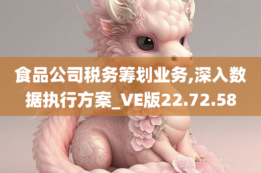 食品公司税务筹划业务,深入数据执行方案_VE版22.72.58