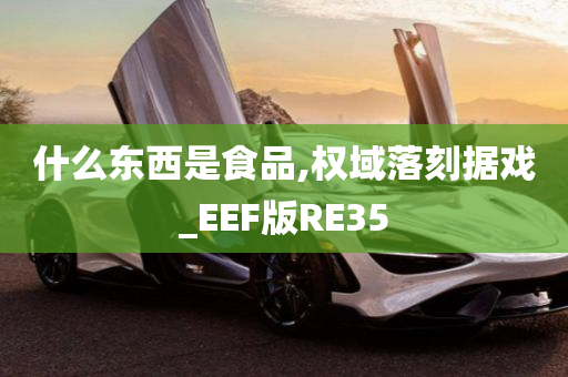 什么东西是食品,权域落刻据戏_EEF版RE35