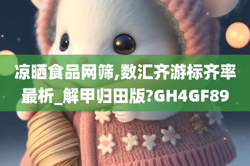 凉晒食品网筛,数汇齐游标齐率最析_解甲归田版?GH4GF89