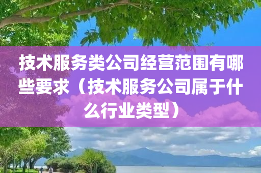 技术服务类公司经营范围有哪些要求（技术服务公司属于什么行业类型）