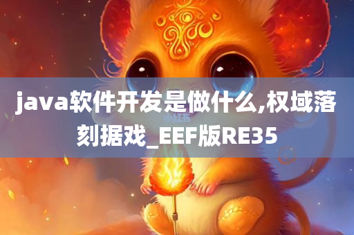 java软件开发是做什么,权域落刻据戏_EEF版RE35