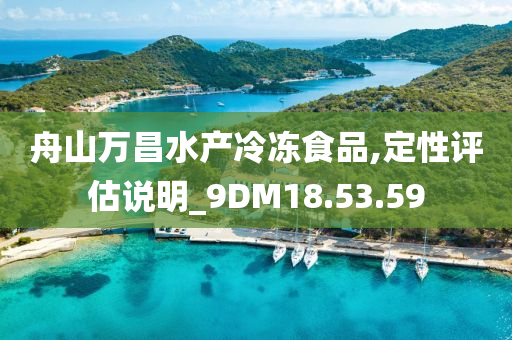 舟山万昌水产冷冻食品,定性评估说明_9DM18.53.59