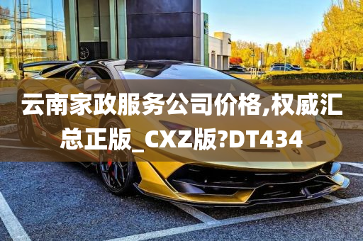 云南家政服务公司价格,权威汇总正版_CXZ版?DT434