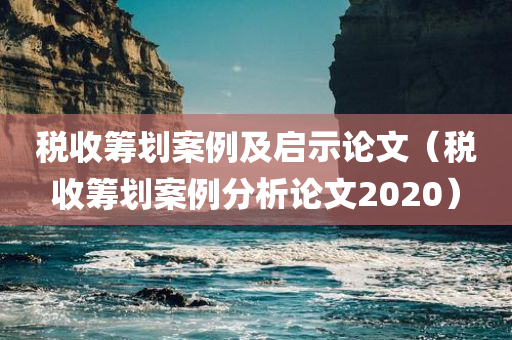 税收筹划案例及启示论文（税收筹划案例分析论文2020）