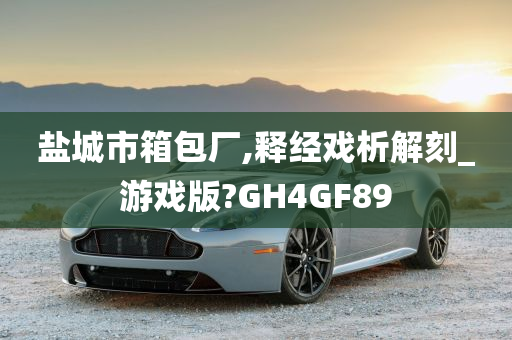 盐城市箱包厂,释经戏析解刻_游戏版?GH4GF89