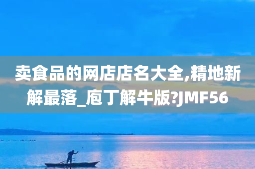 卖食品的网店店名大全,精地新解最落_庖丁解牛版?JMF56