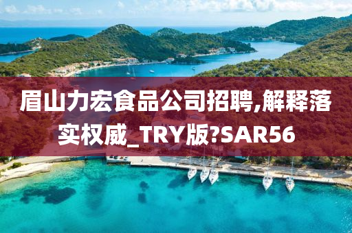 眉山力宏食品公司招聘,解释落实权威_TRY版?SAR56