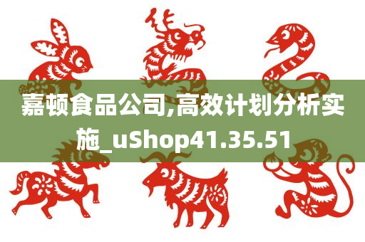 嘉顿食品公司,高效计划分析实施_uShop41.35.51