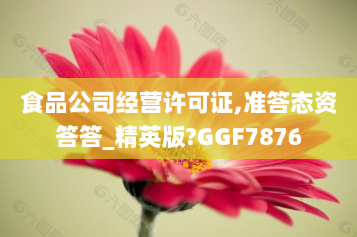 食品公司经营许可证,准答态资答答_精英版?GGF7876