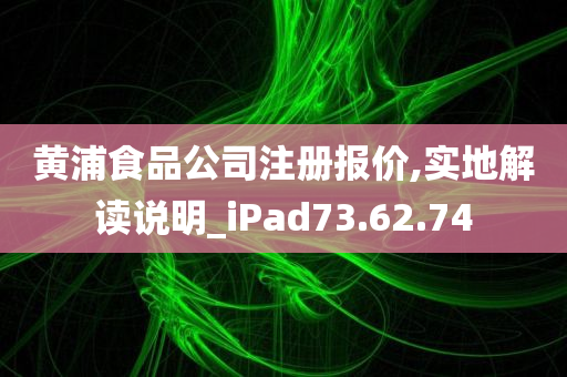 黄浦食品公司注册报价,实地解读说明_iPad73.62.74