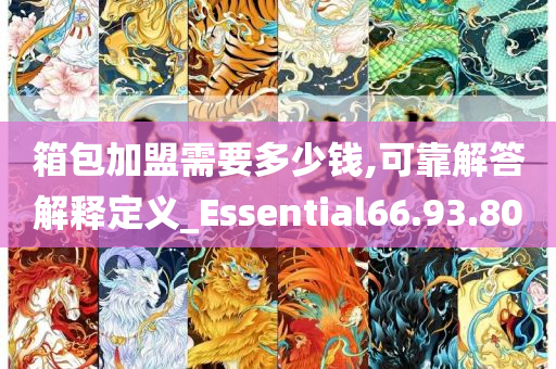 箱包加盟需要多少钱,可靠解答解释定义_Essential66.93.80