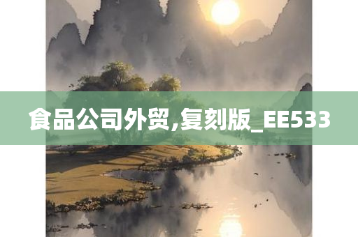 食品公司外贸,复刻版_EE533