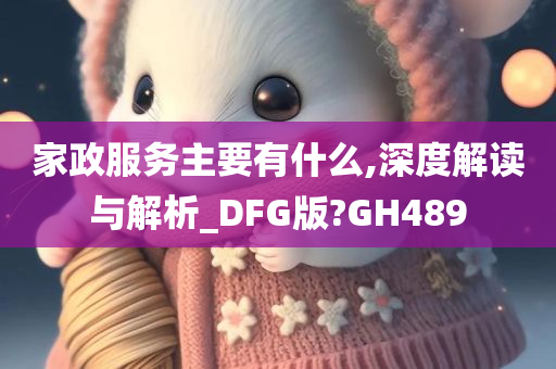 家政服务主要有什么,深度解读与解析_DFG版?GH489