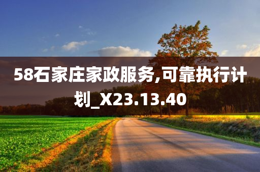 58石家庄家政服务,可靠执行计划_X23.13.40