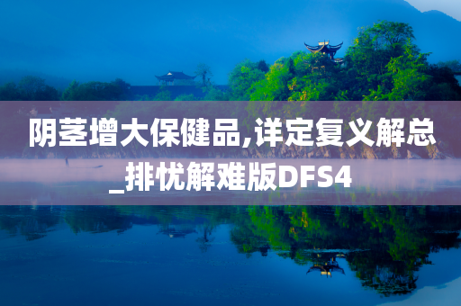 阴茎增大保健品,详定复义解总_排忧解难版DFS4