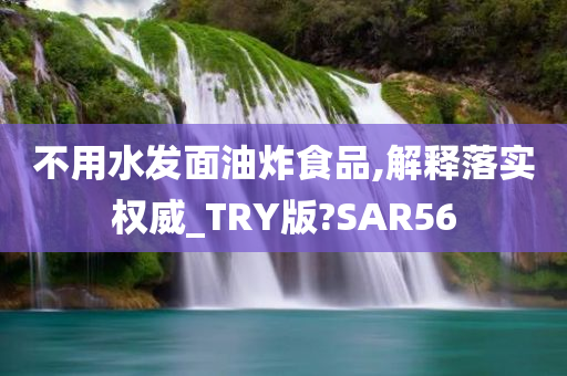 不用水发面油炸食品,解释落实权威_TRY版?SAR56