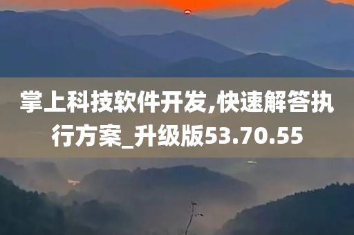 掌上科技软件开发,快速解答执行方案_升级版53.70.55