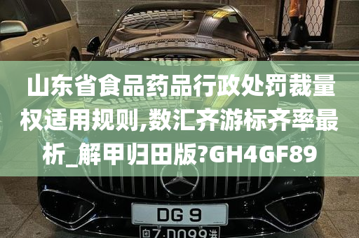 山东省食品药品行政处罚裁量权适用规则,数汇齐游标齐率最析_解甲归田版?GH4GF89