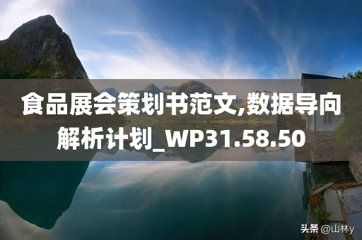 食品展会策划书范文,数据导向解析计划_WP31.58.50