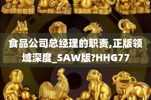 食品公司总经理的职责,正版领域深度_SAW版?HHG77