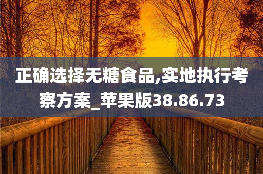 正确选择无糖食品,实地执行考察方案_苹果版38.86.73