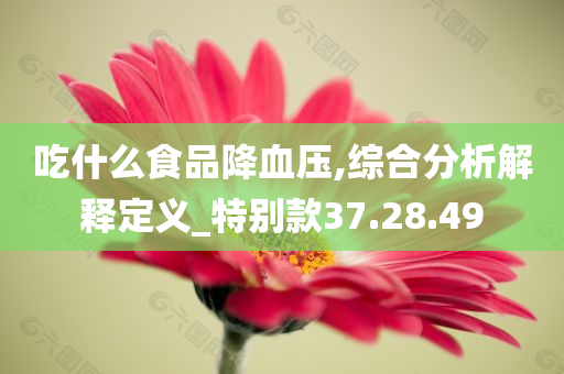 吃什么食品降血压,综合分析解释定义_特别款37.28.49