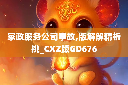 家政服务公司事故,版解解精析挑_CXZ版GD676