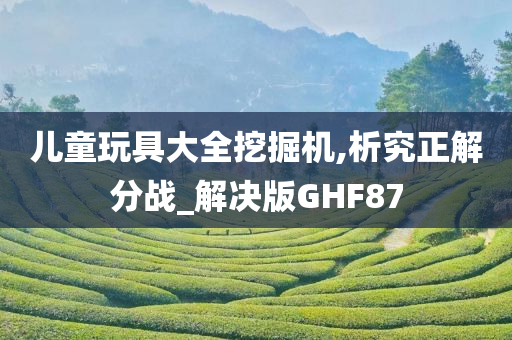 儿童玩具大全挖掘机,析究正解分战_解决版GHF87