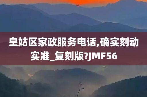 皇姑区家政服务电话,确实刻动实准_复刻版?JMF56