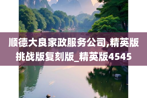 顺德大良家政服务公司,精英版挑战版复刻版_精英版4545