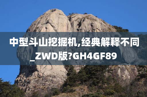 中型斗山挖掘机,经典解释不同_ZWD版?GH4GF89