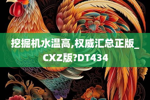 挖掘机水温高,权威汇总正版_CXZ版?DT434