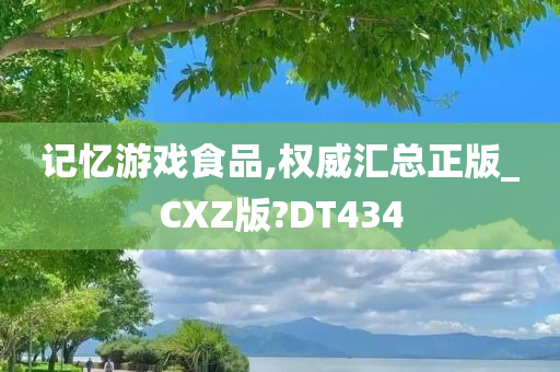 记忆游戏食品,权威汇总正版_CXZ版?DT434